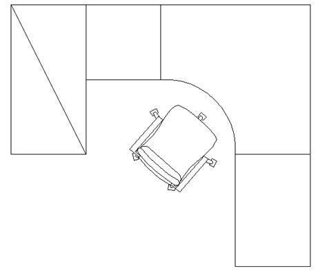 Office Desk With Chair Top View Cad Design Dwg File Cadbull