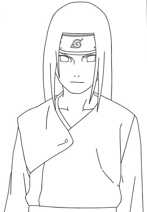 Printable Hyuga Neji Coloring Pages Anime Coloring Pages The Best