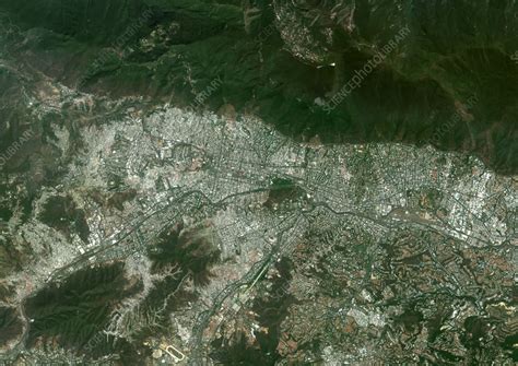 Caracas Venezuela Satellite Image Stock Image C0575917 Science