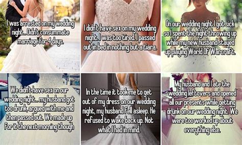 Couples Reveal Why They Failed To Have Sex On Their Wedding Night Daily Mail Online