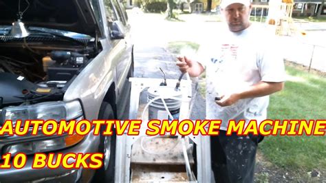 Once this leak test is done, you will know if there is a leak in any piping of the car's vacuum systems. AUTOMOTIVE HOMEMADE SMOKE MACHINE 10 BUCKS - YouTube