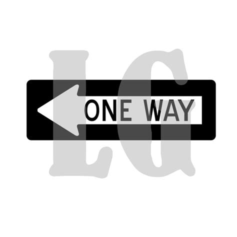 One Way Sign Etsy