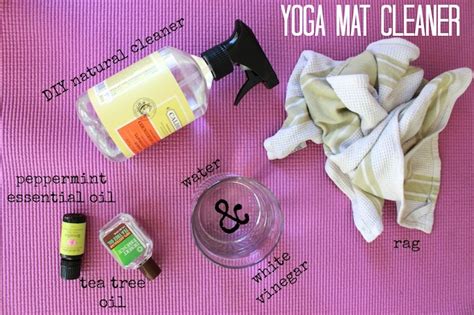 Why shouldn't your yoga mat be just as personal as your flow? DIY Yoga Mat Cleaner - The Chic Site