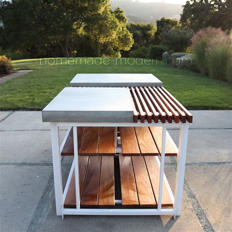 How to make a diy outdoor kitchen island with a concrete countertop. HomeMade Modern EP142 DIY Outdoor Kitchen Island with DIY ...