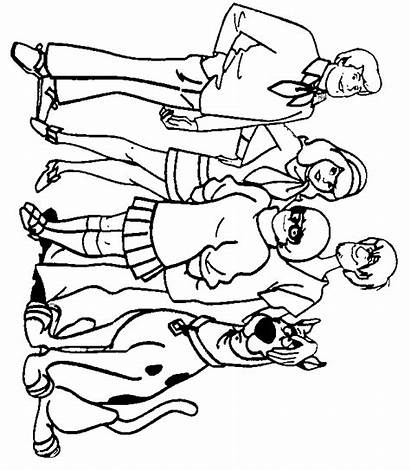 Mystery Coloring Pages Scooby Doo Machine Drawing