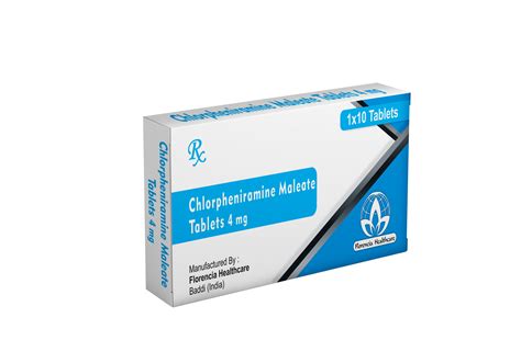 Chlorpheniramine Maleate Tablets 4mg Packaging Type Box 4 Mg Id