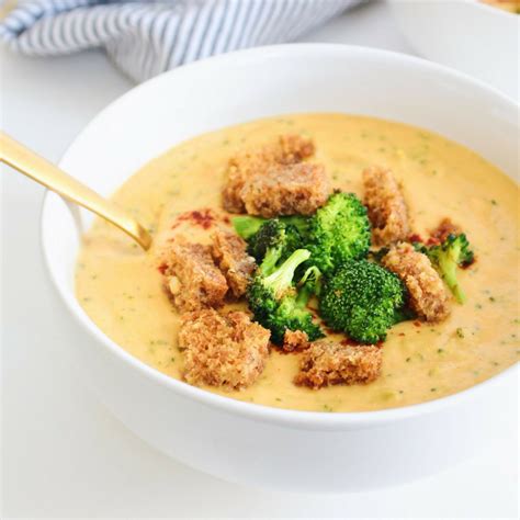 Vegan Broccoli Cheddar Soup — Whole Living Lauren