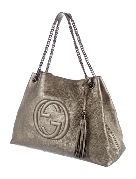 Gucci Soho Chain Large Shoulder Bag Handbags Guc155359 The Realreal