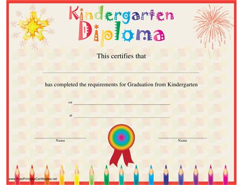 kindergarten diploma certificate template download printable pdf templateroller