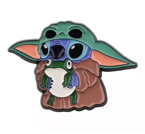 Disney Lilo And Stitch X Yoda Pin Enamel Pin Lot Stitch Trade Pins Mash