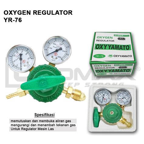 Jual Regulator Kepala Gas Oxygen Oksigen Oksi Oxy Reg Yamato Kobe Yr 76