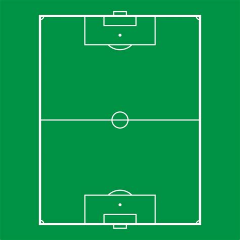 Cartoon Soccer Field Football Pitch Cartoon Football Field Low Poly