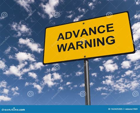 Advance Warning Traffic Sign Stock Illustration Illustration Of Icon