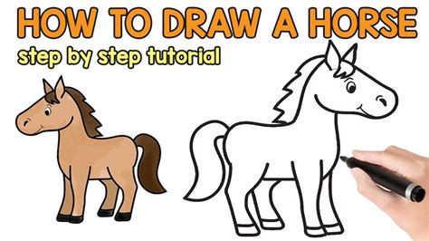 How To Draw A Horse Easy Step By Step