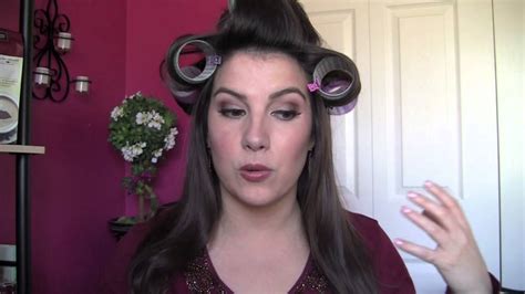 updated velcro roller hair tutorial youtube