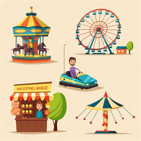 Maybe you would like to learn more about one of these? Juegos Mcanicos Dibujo - á ˆ Parque De Diversiones Vector ...