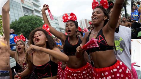 Topless Revellers And Sizzling Samba Dancers Take To Rio Streets As