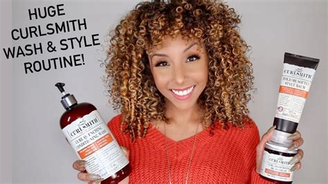 Curlsmith Curly Hair Wash And Style Routine Biancareneetoday Youtube