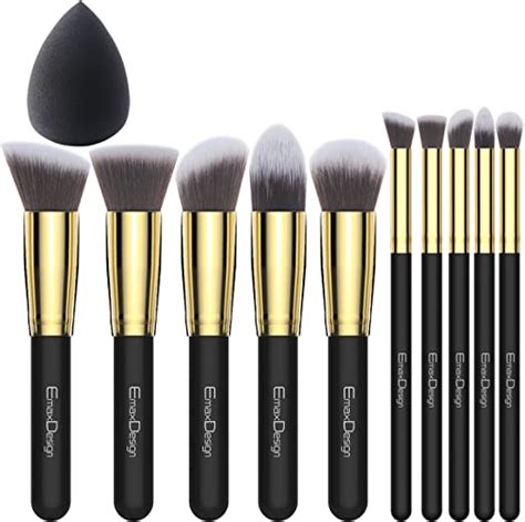 Emaxdesign 10 1 Pieces Makeup Brush Set 10 Pieces Professional Foundation Blending Blush Eye