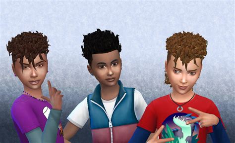 Sims 4 Hairs ~ Mystufforigin Brillit Boy Curls Conversion