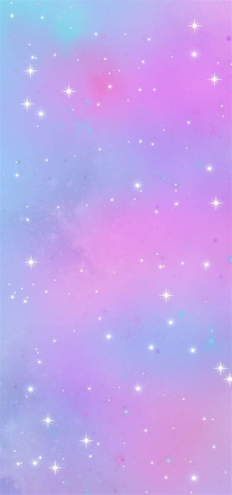 Pastel Galaxy With Stars Pastel Purple And Blue Hd Phone Wallpaper