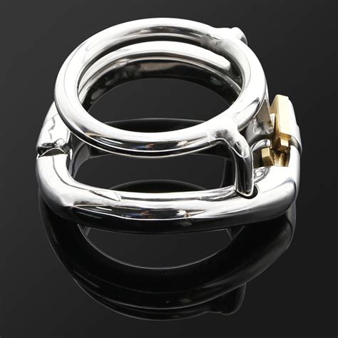 Chastity Training Ring Hinged Ring Stainless Steel Ball Stretch Ring