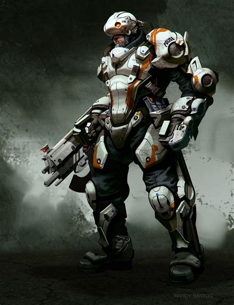 Power Armor Sci Fi Armor Character Design
