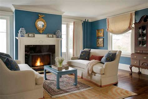 Colonial Revival Interior Paint Colors With Light Blue