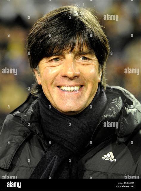 germany s head coach joachim loew smiles prior to the friendly soccer match between sweden and