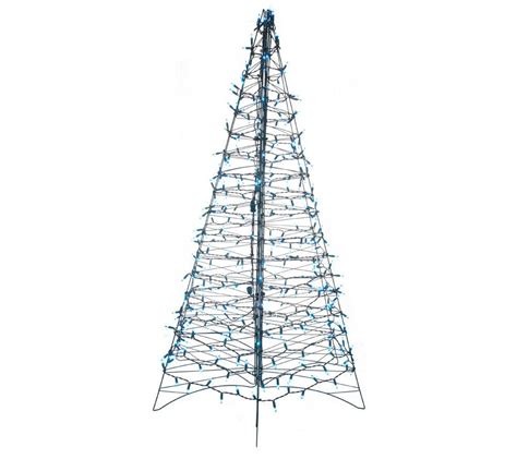 Pre Lit 6 Fold Flat Outdoor Christmas Tree By Lori Greiner Page 1