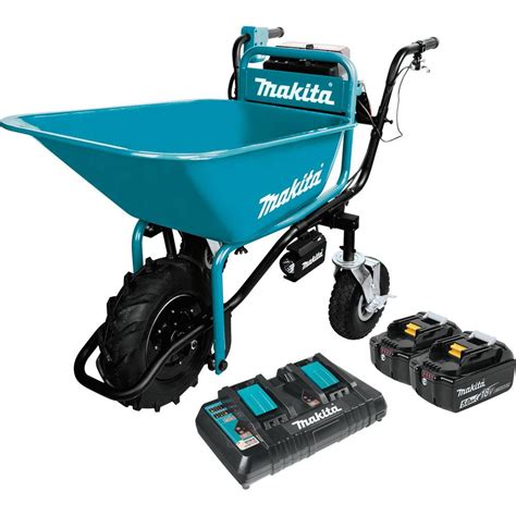Makita Volt X Lxt Lithium Ion Brushless Cordless Power Assisted Wheelbarrow With