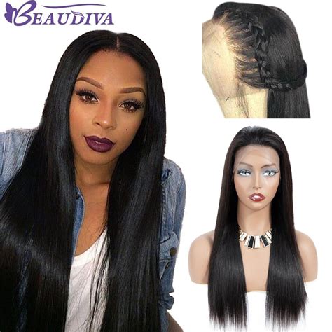 Beaudiva 134 Lace Front Human Hair Wigs For Black Woman 130 Density