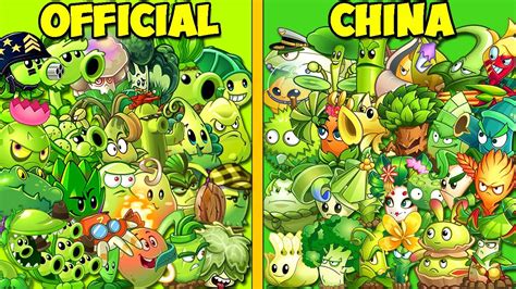 Plant Team INTERNATIONAL Vs CHINA Version Who Will Win Pvz 2 Team