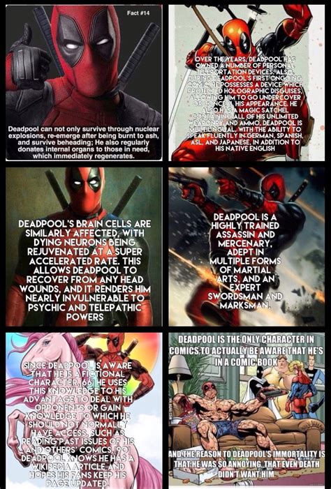 Deadpool Facts Marvel Comics Deadpool Facts Toothless X Men Mcu