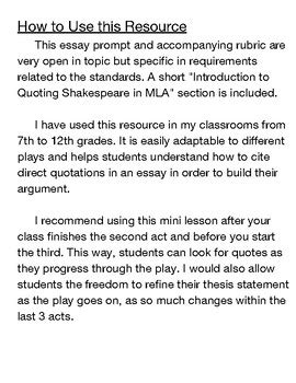 Citing shakespeare in mla style can be tricky, as you may not be sure how to cite the act, verse, and line numbers, rather than page numbers. How To's Wiki 88: How To Quote Shakespeare Mla