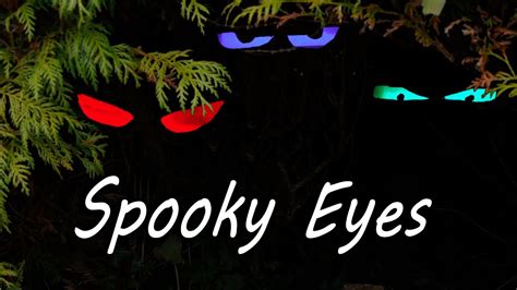 How To Make Spooky Halloween Eyes Youtube