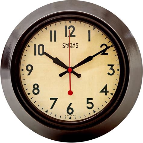 Brown Metal Wall Clock Smiths Dial 255cm Smiths Clocks