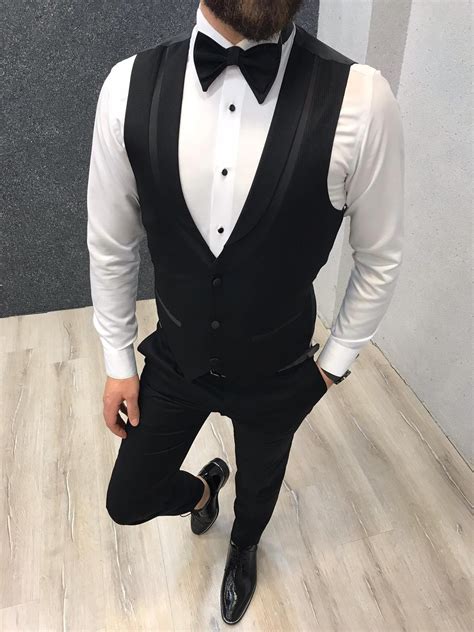 Buy Black Slim Fit Tuxedo By GentWith Com With Free Shipping