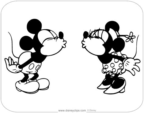 He's showing his sports talent in this awesome coloring page! Classic Mickey and Friends Coloring Pages | Disneyclips.com