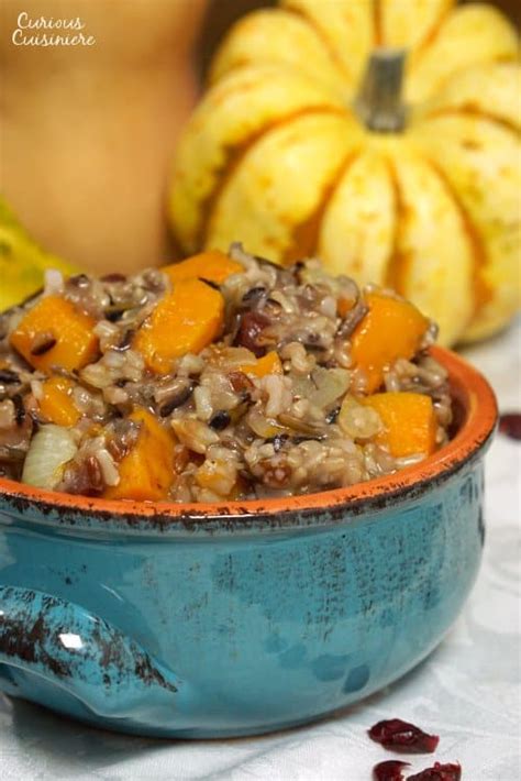 Butternut Squash Wild Rice Pilaf With Cranberries Curious Cuisiniere