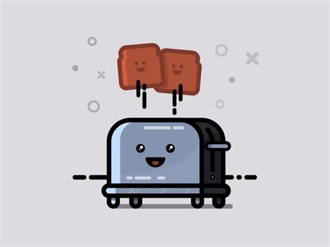 Happy Toaster By Jared Wagner On Dribbble