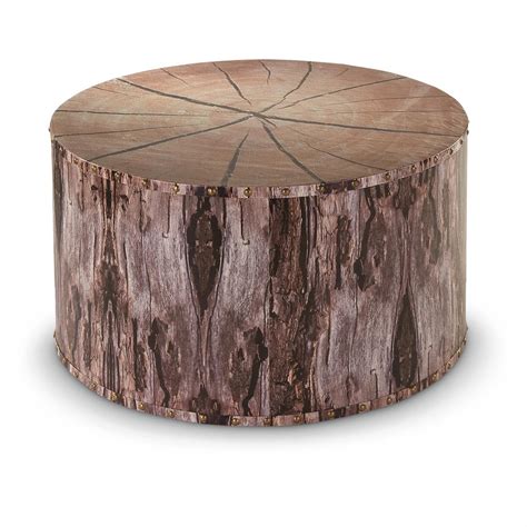 35.5 in diameter x 17 height. CASTLECREEK Tree Trunk Coffee Table - 664330, Living Room ...