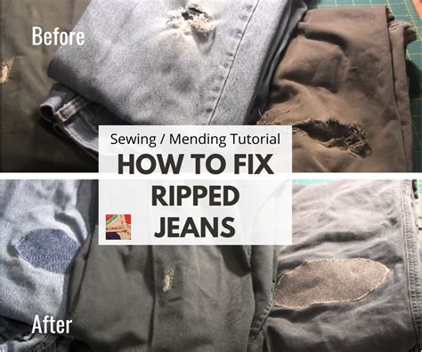 How To Mend How To Patch A Hole In Jeans Or Pants