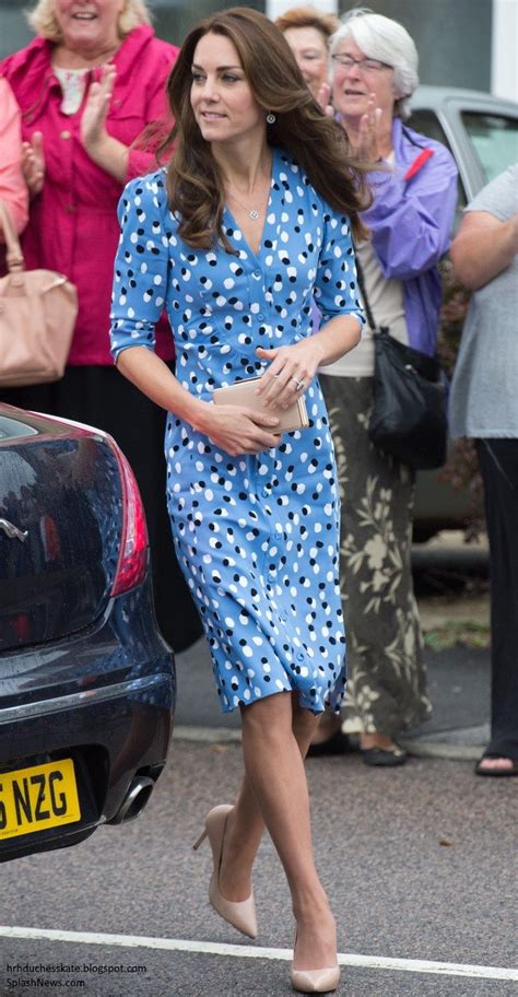 Altuzarra Blue Polka Dot Dress Kate Middleton Outfits Duchess Kate