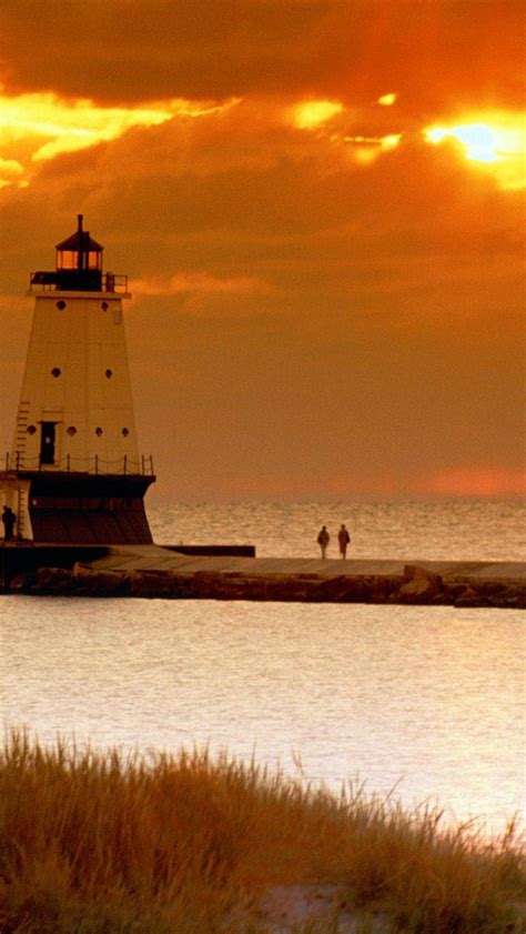 Free Download Pierhead Lighthouse Michigan Ludington North Pierhead