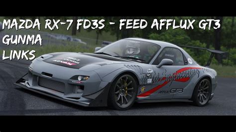 Assetto Corsa Mazda RX 7 FD3S FEED Afflux GT3 YouTube