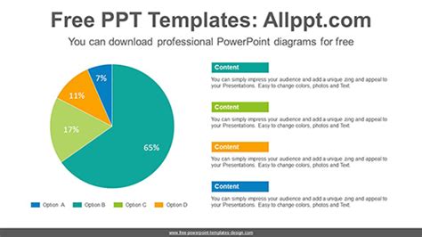 Pie Chart PowerPoint Diagram Template for free