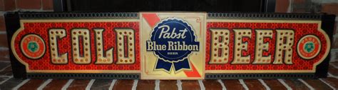 Pabst Blue Ribbon Lighted Sign Circa 1970s Lighted Bar Signs