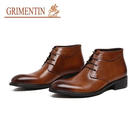 Buy Grimentin Mens Dress Boot Shoes Genuine Leather