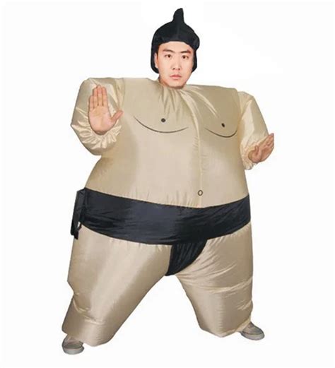 purim halloween party inflatable sumo wrestler cosplay fancy dress costume fat suit hen stag